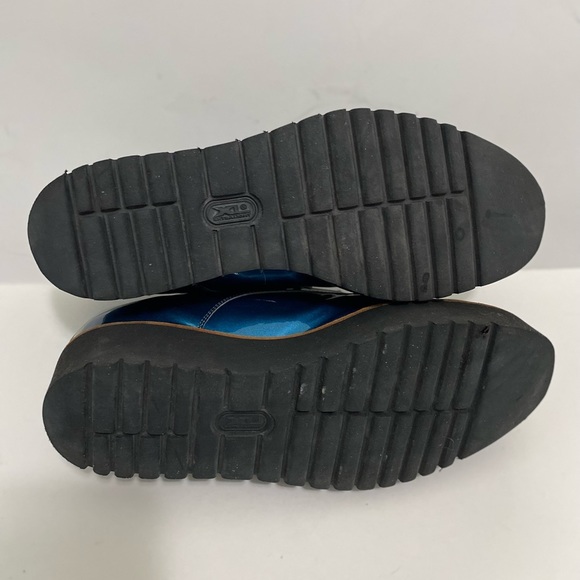 RON White Wedges Turquoise Patent Shoes Size 38 - Picture 8 of 16